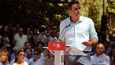 Sánchez: "Entre regeneración o Rajoy, algunos apostaron por Rajoy" Sánchez: "Entre regeneración o Rajoy, algunos apostaron por Rajoy"