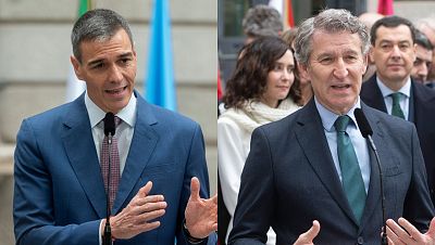 Sánchez critica los "pactos de los nostálgicos del franquismo" y Feijóo le acusa ser el que más "ha atacado" a la Constitución