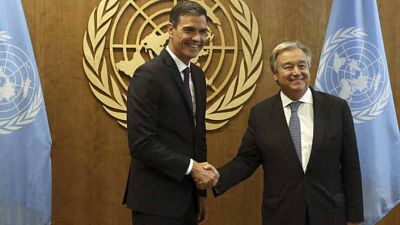Sánchez llega a Nueva York para participar en la semana de alto nivel de la ONU