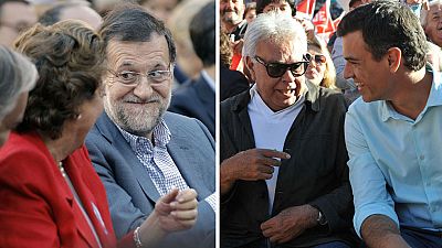 Rajoy y Sánchez piden el voto en las plazas de toros de Valencia y Cáceres | Ver