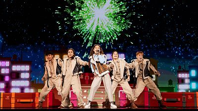 Sandra Valero realiza su primer ensayo en Eurovisión Junior 2023: "Estoy muy contenta. Soy casi mi mejor versión en el escenario"