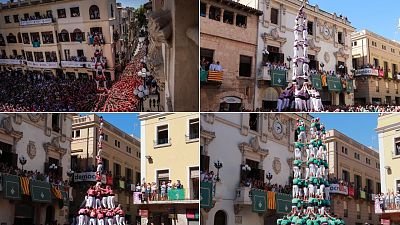 La Joves de Valls, la Jove de Tarragona, la Vella de Valls i els Castellers de Vilafranca per Sant Fèlix 2025 La Joves de Valls, la Jove de Tarragona, la Vella de Valls i els Castellers de Vilafranca per Sant Fèlix 2025