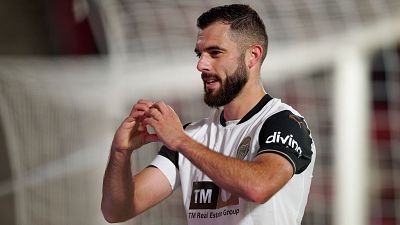 El jugador del Valencia, Luis Rioja El jugador del Valencia, Luis Rioja