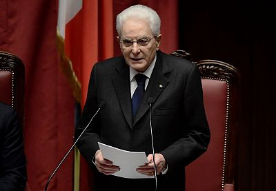 Sergio Mattarella jura su reelección como presidente de Italia para evitar la incertidumbre política