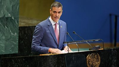 Sánchez pide que Palestina sea "miembro de pleno derecho" en la ONU y tomar medidas para frenar "el genocidio" en Gaza
