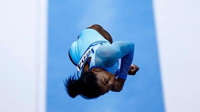 Simone Biles crea el salto 'Biles II' en el Mundial de Gimnasia de Amberes