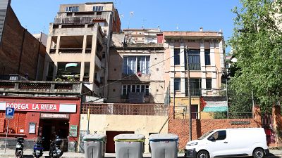 Finca de Vallcarca afectada pel procés de desnonament.