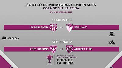 Barcelona - Sevilla y Logroño - Athletic Club, duelos de semifinales de la Copa de la Reina