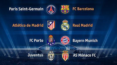 Atlético - Real Madrid y PSG - Barça, cruces de los españoles en los cuartos