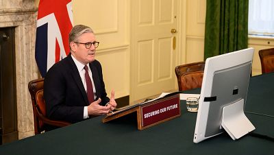 Starmer reúne a 25 líderes por videoconferencia y asegura que Putin deberá sentarse "tarde o temprano" a negociar