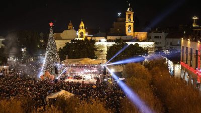 Plaza de la Natividad Belen Luces Navidad