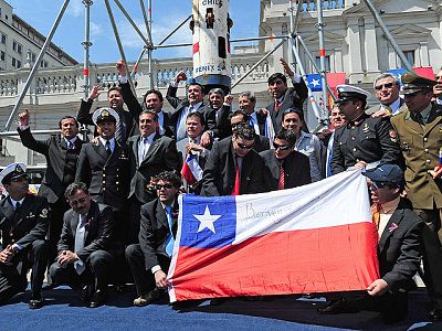 Un año desde el rescate de los 33 mineros chilenos Un año desde el rescate de los 33 mineros chilenos