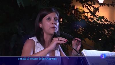 Tensió, crits i insults a l'acte del Fossar de les Moreres