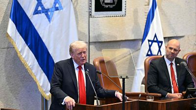 Trump declara el "fin de la guerra y el terror" y "el amanecer de un nuevo Oriente Próximo" ante el Parlamento israelí