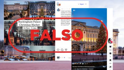 La IA como guía turística: el Palacio de Buckingham no acoge un mercadillo navideño