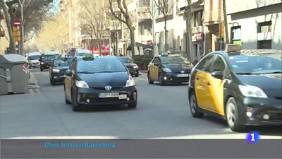 El retorn d'Uber a Barcelona encén l'ànim dels taxistes El retorn d'Uber a Barcelona encén l'ànim dels taxistes