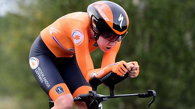 Van Der Breggen marca el mejor tiempo de la crono de Imola 40:20.14 Van Der Breggen marca el mejor tiempo de la crono de Imola 40:20.14