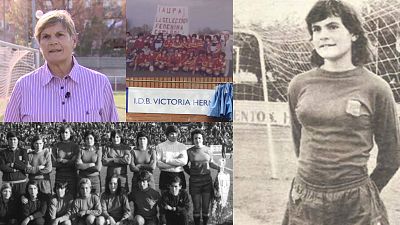 Victoria Hernández, homenaje a una pionera precoz del fútbol español