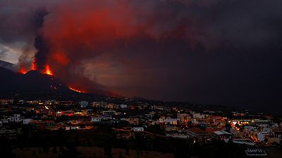 La Palma se eleva 10 centímetros y la actividad del volcán aumenta tras el colapso de su cono interno