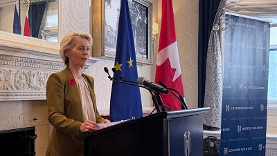 Von der Leyen quiere impulsar su propuesta para que Canadá sea miembro asociado de la UE, pese a las dudas en el bloque