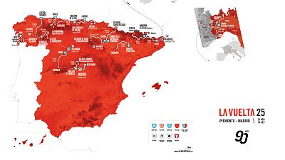 Vuelta a España 2025: mapa Vuelta a España 2025: mapa