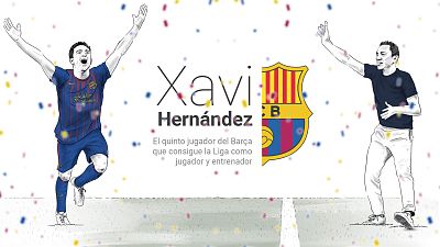 Xavi gana su primera Liga como entrenador y entra en el olimpo azulgrana