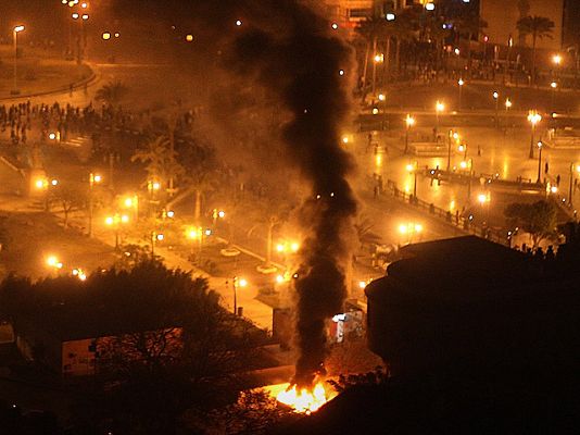 Telediario 1 - Cuarto día de protestas en Egipto