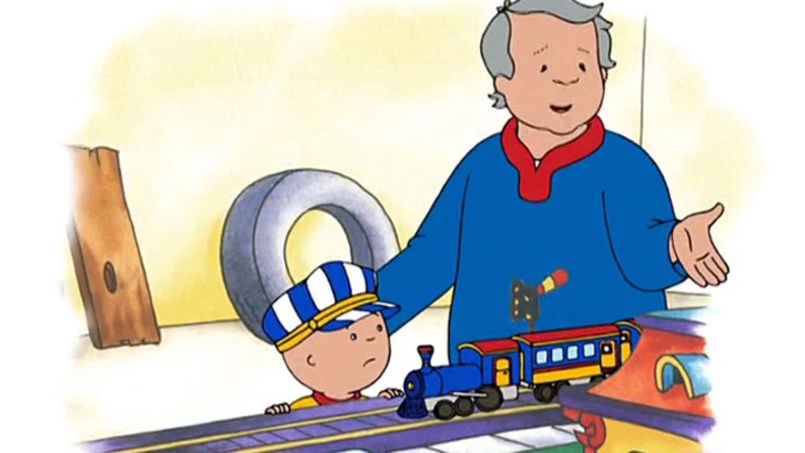 Pasajeros al tren - Caillou | Ver