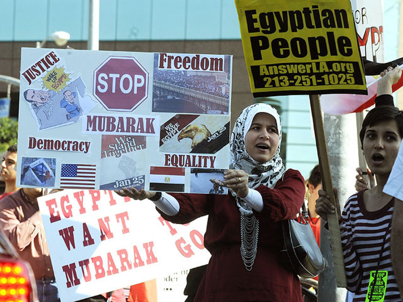 Concentraciones de apoyo a las protestas egipcias por todo el mundo