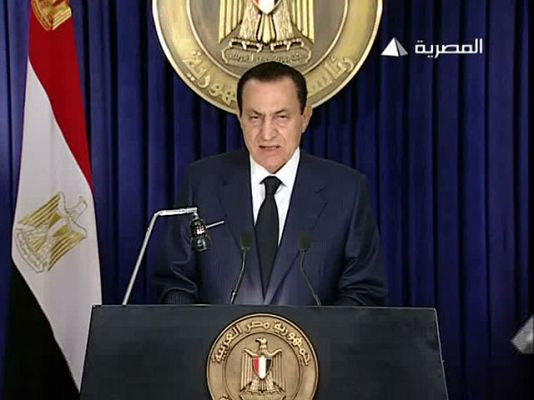  - Comparecencia de Hosni Mubarak