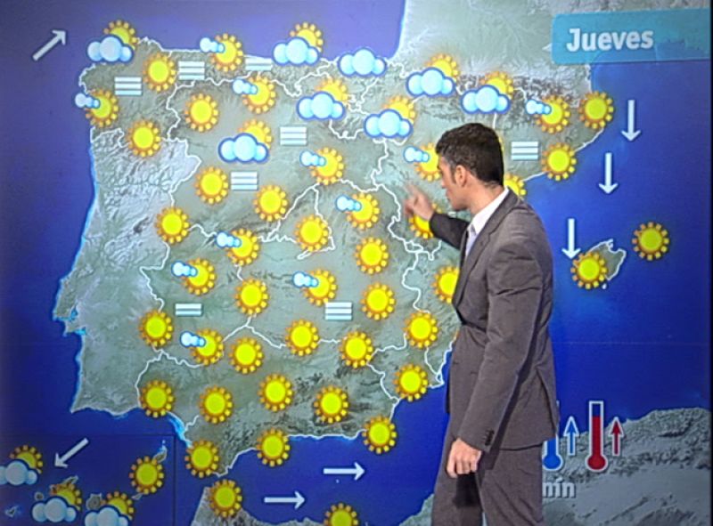 Viento fuerte en el Pirineo, Ampurdán y Menorca y poco nuboso en el resto España
