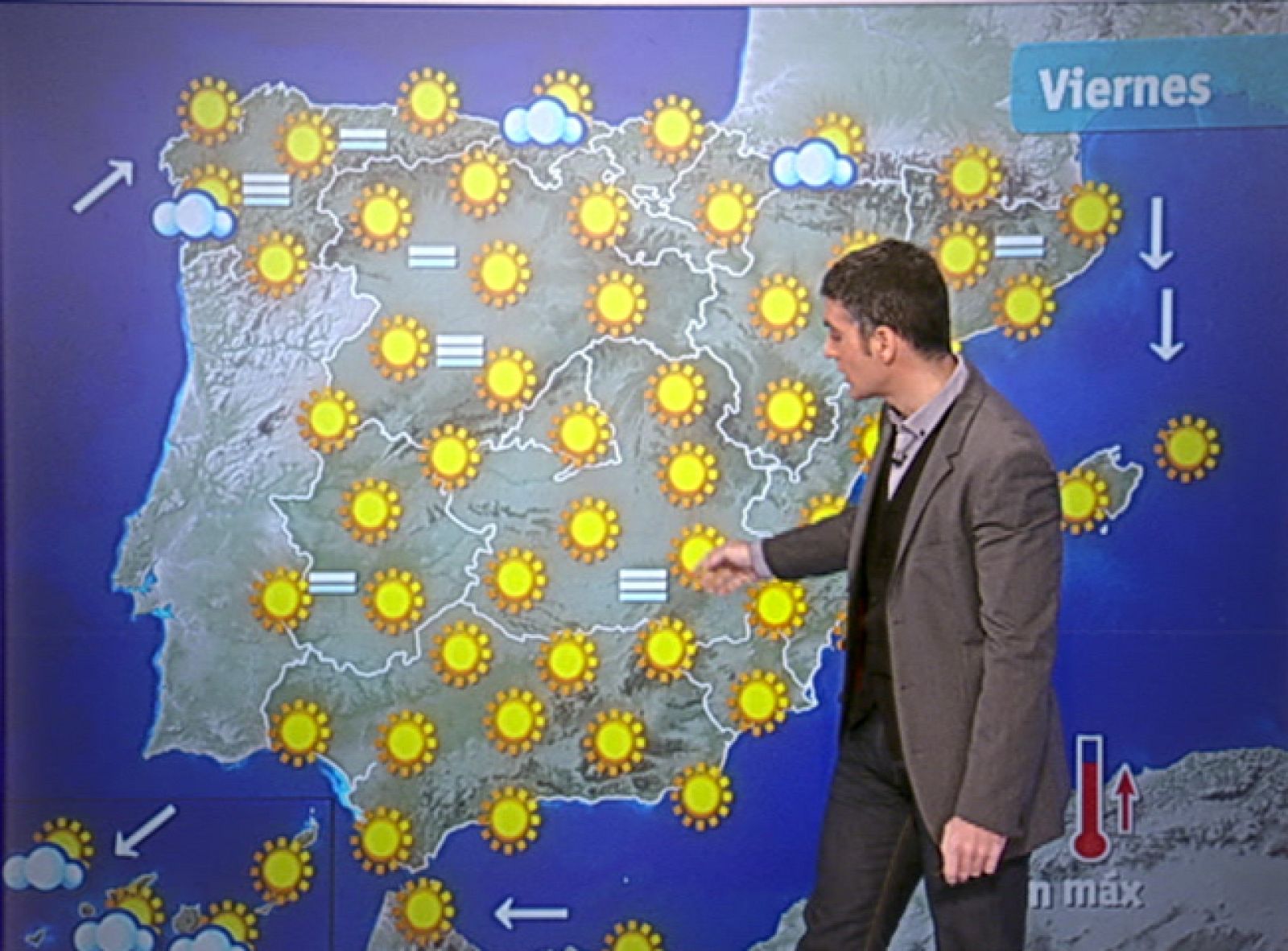 Viento fuerte en Girona y Baleares y poco nuboso en el resto de España