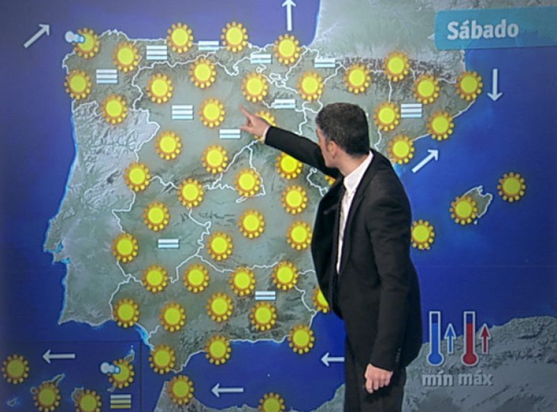 Cielos pocos nubosos o despejados, salvo en Canarias