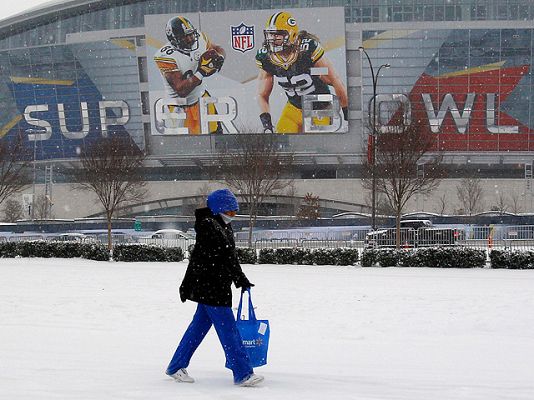Telediario 1 - 'Super Bowl' bajo la nieve