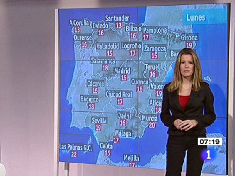 Cielos despejados y temperaturas suaves