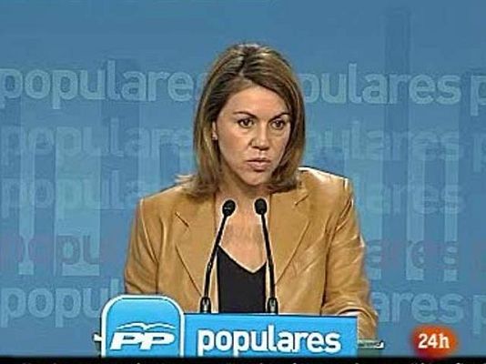  - De Cospedal dice que "Batasuna no puede presentarse a las elecciones" y pide al Gobierno que actúe