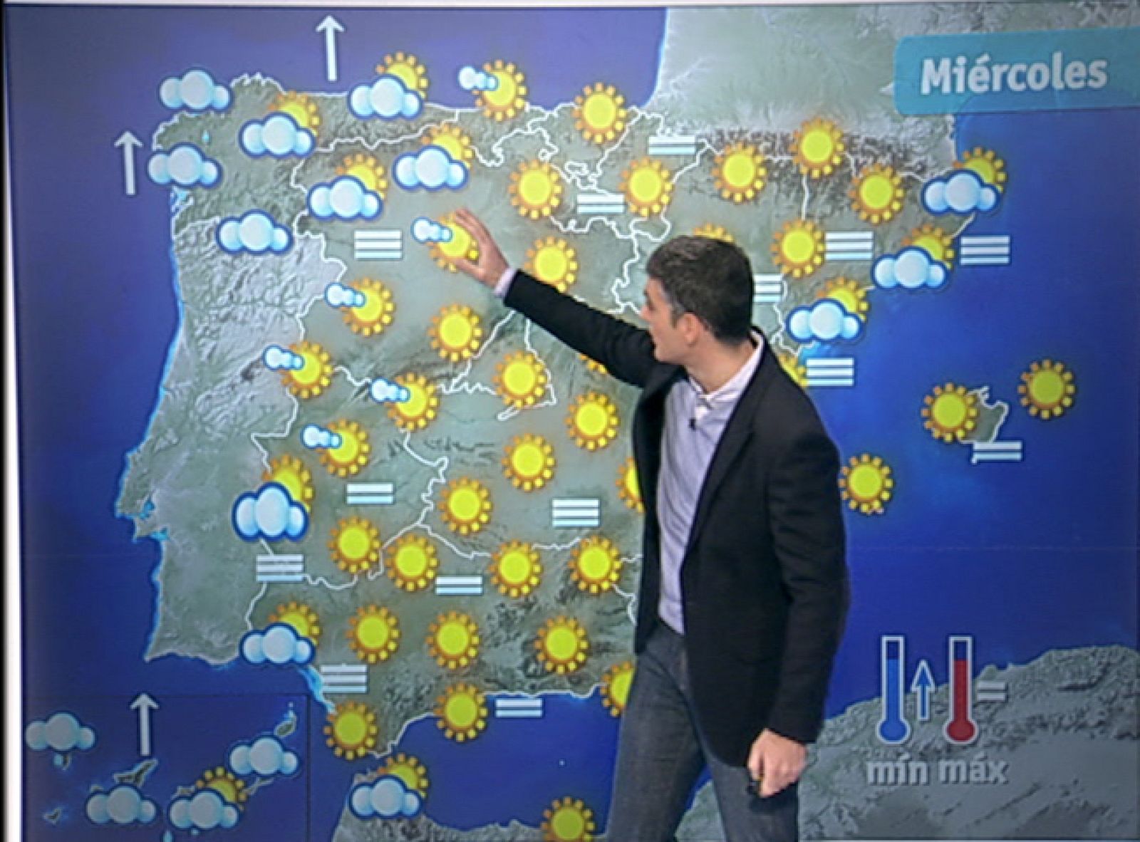 Temperaturas con pocos cambios en gran parte de la península