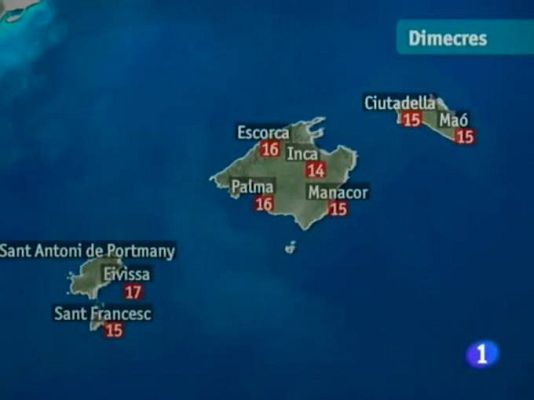 Informatiu Balear - El temps a les Illes Balears - 09/02/11