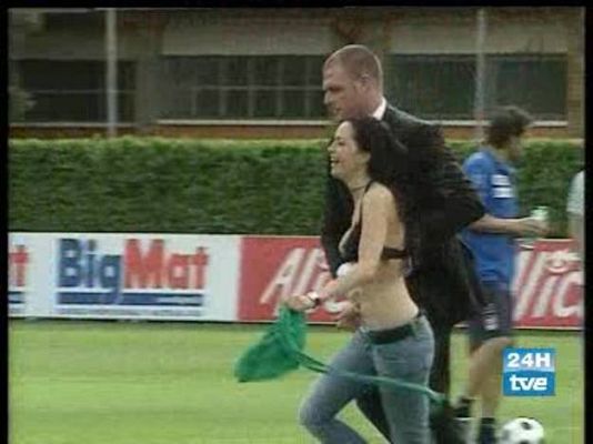 Eurocopa - Un 'accidentado' entrenamiento