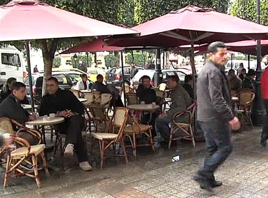 Telediario 1 - Un mes de la salida de Ben Ali