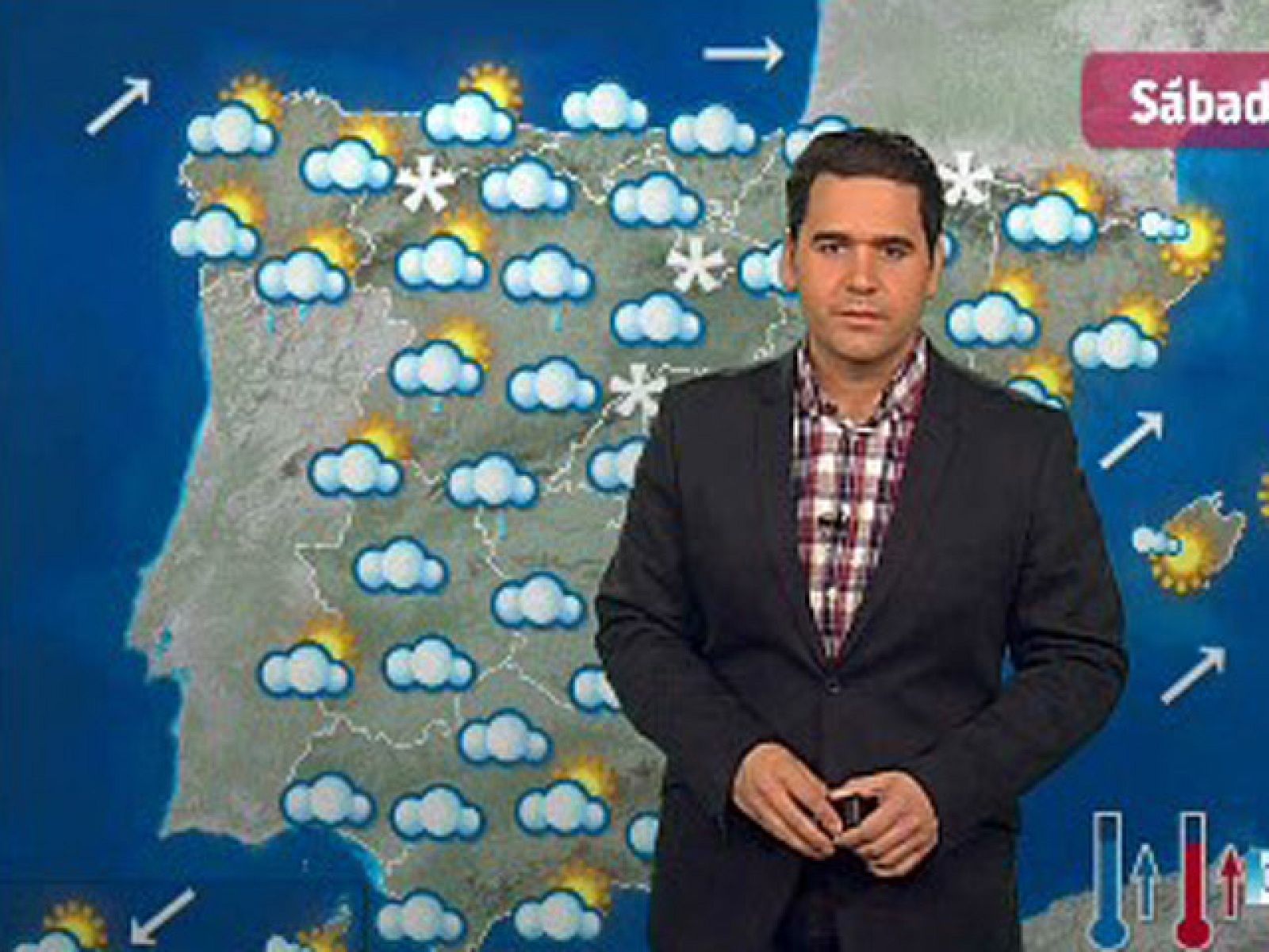 Cielo muy nuboso en casi toda la península