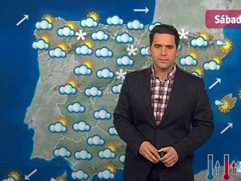 Cielo muy nuboso en casi toda la península