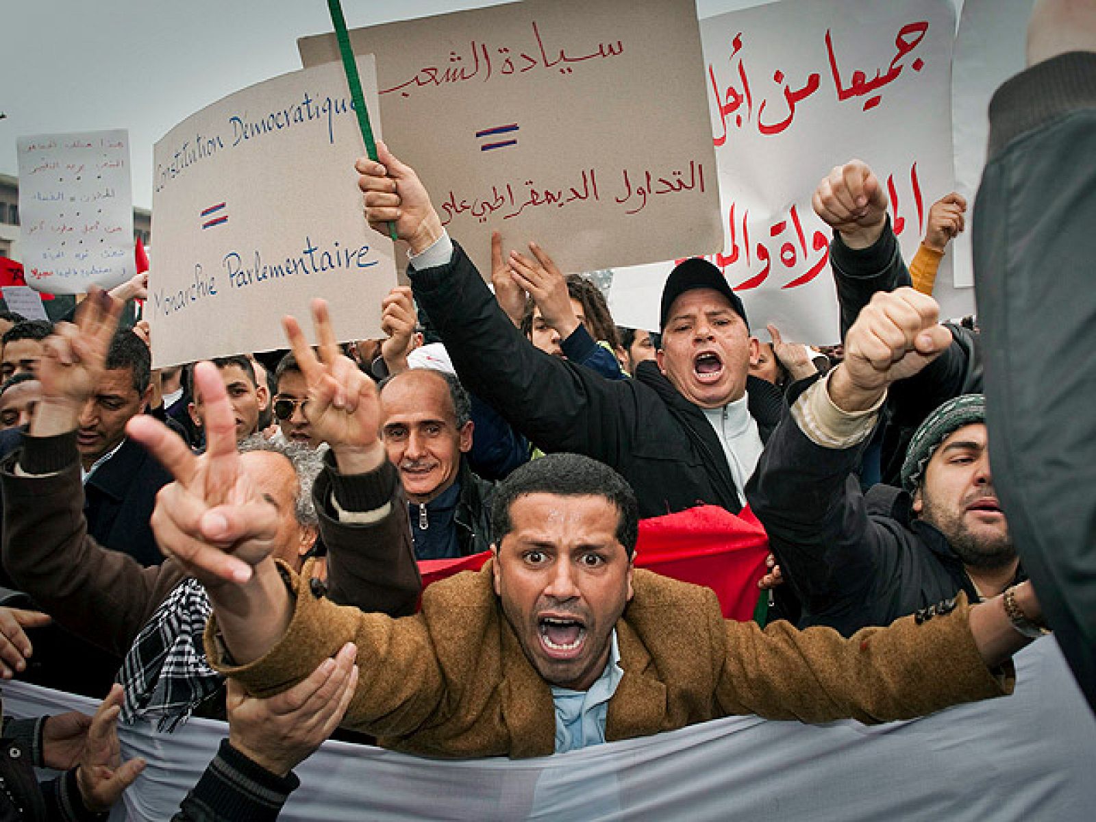 Protestas también en Marruecos