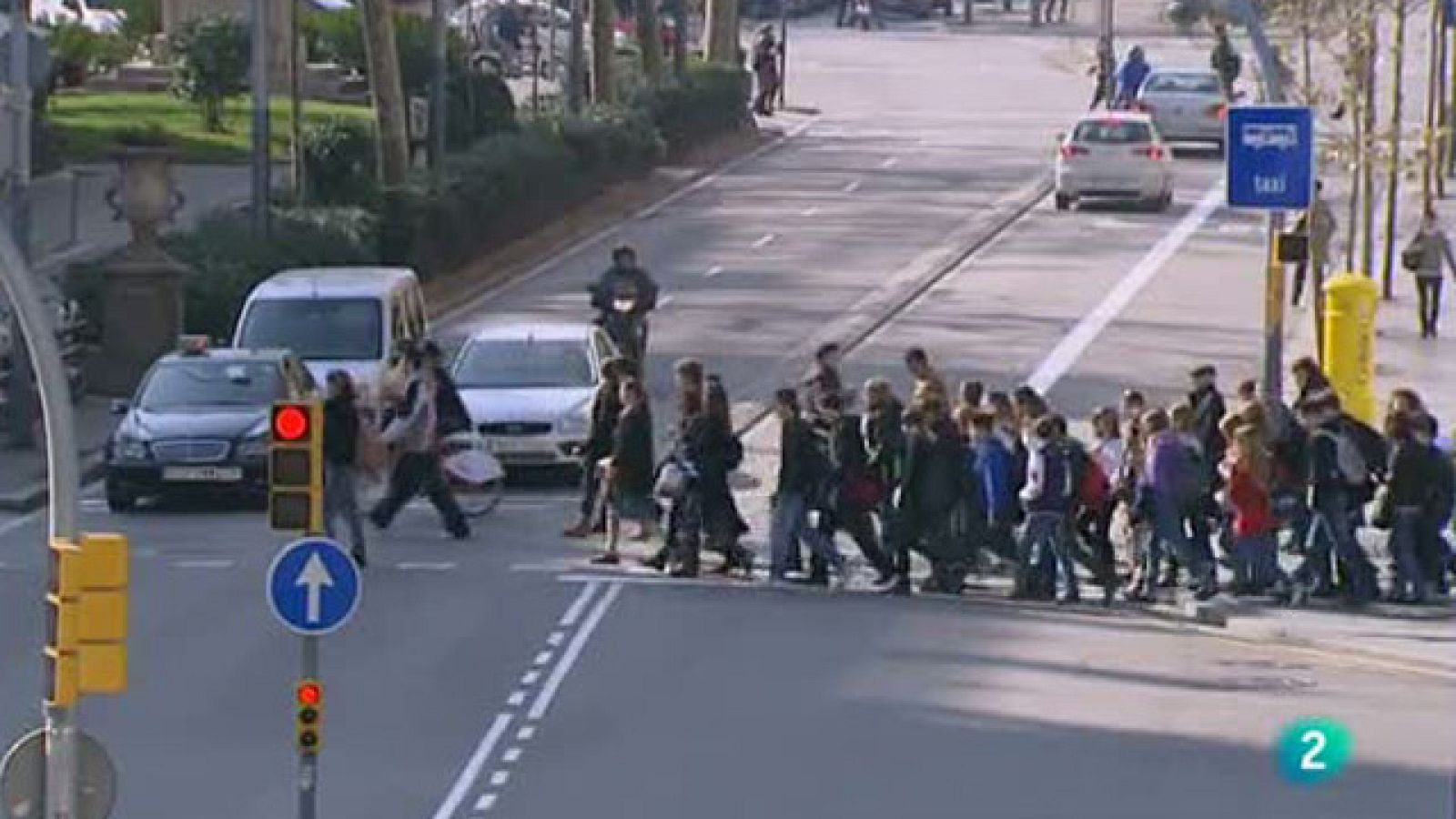 Los peatones en la ciudad