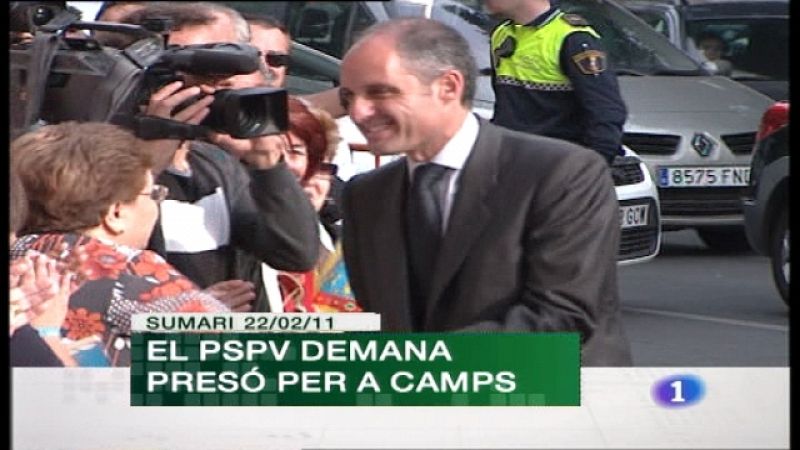 L'Informatiu. Informativo Territorial de la C. Valenciana - 22/02/11 | Ver