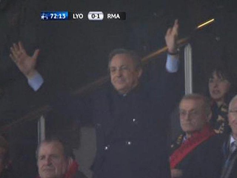 Florentino celebró el gol de Benzema | Ver