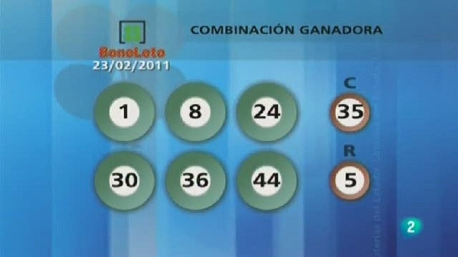 Lotería diaria - 23/02/11 - Loterías | Ver