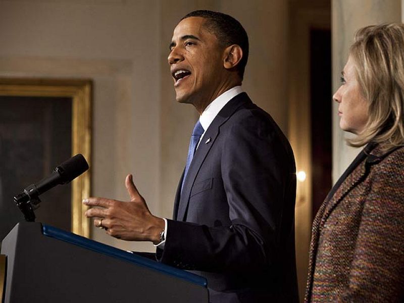 "El baño de sangre y el sufrimiento en Libia constituyen un escándalo y son inaceptables, ha afirmado el presidente de EE.UU., Barack Obama.