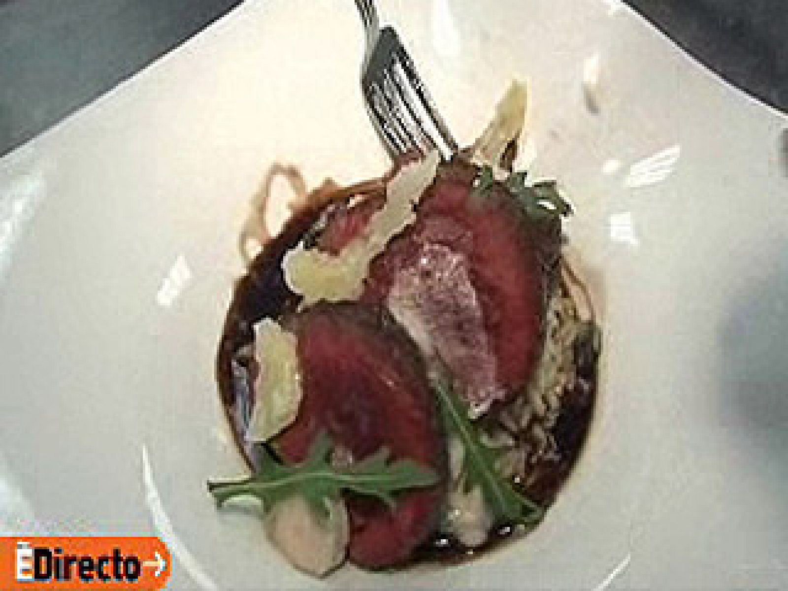 España Directo - Solomillo de risotto con setas