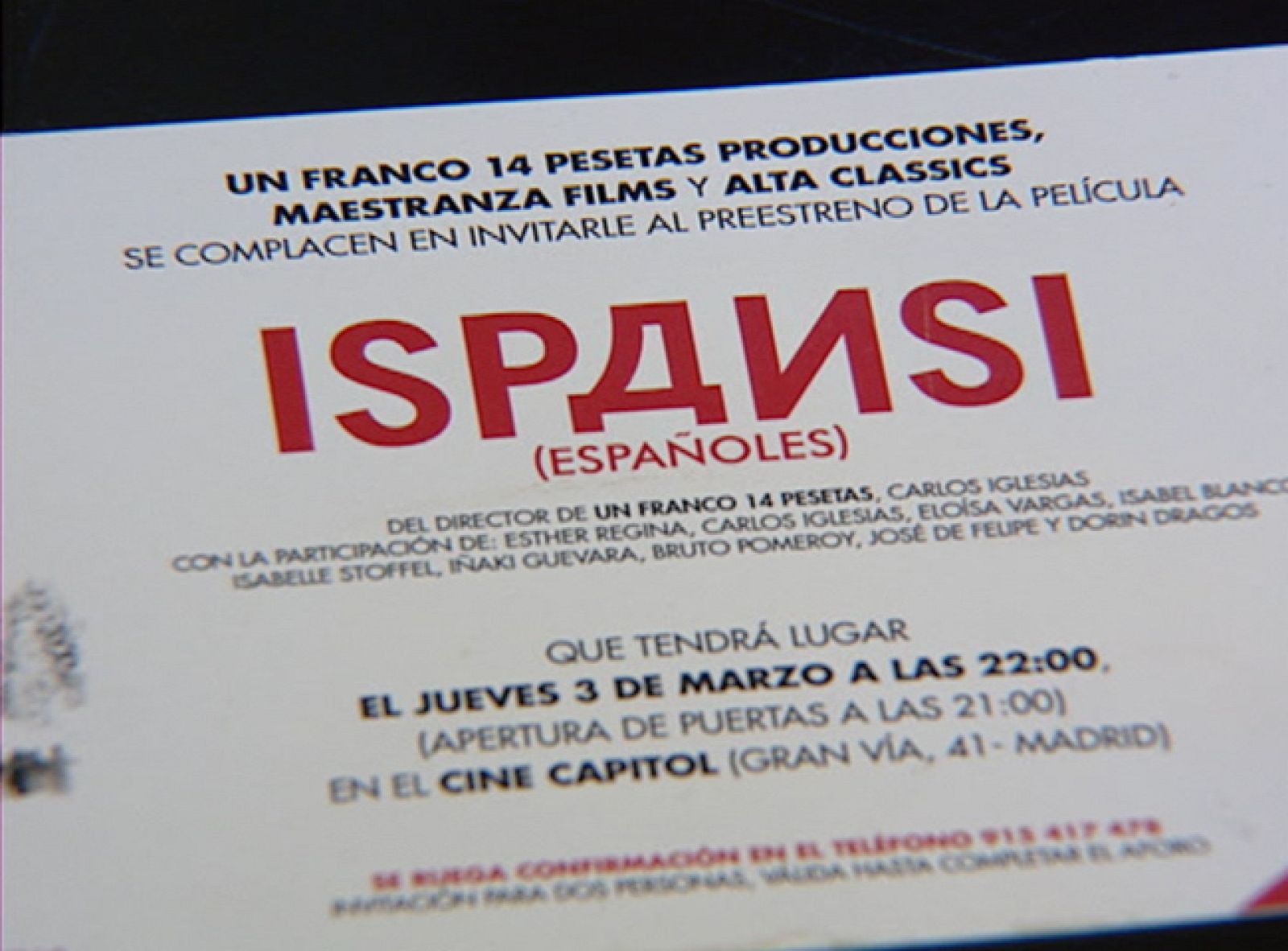 Este viernes llega a los cines "ISPANSI"